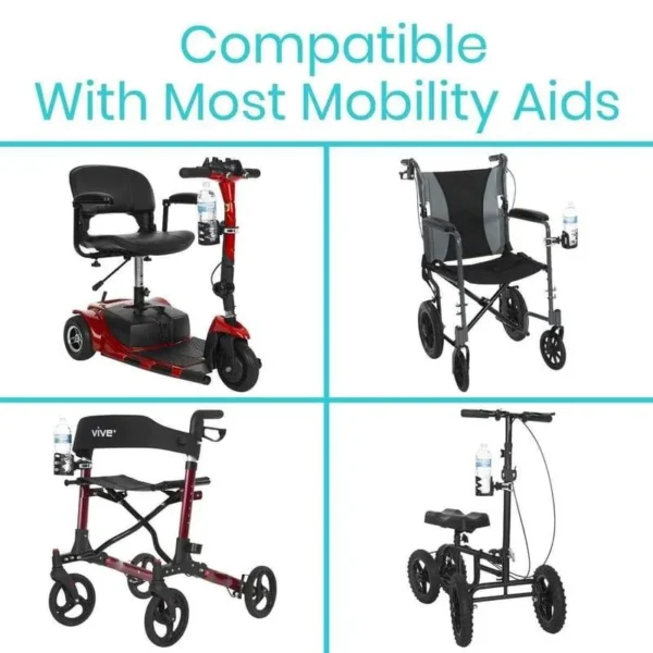 A collage of different types of mobility aids.