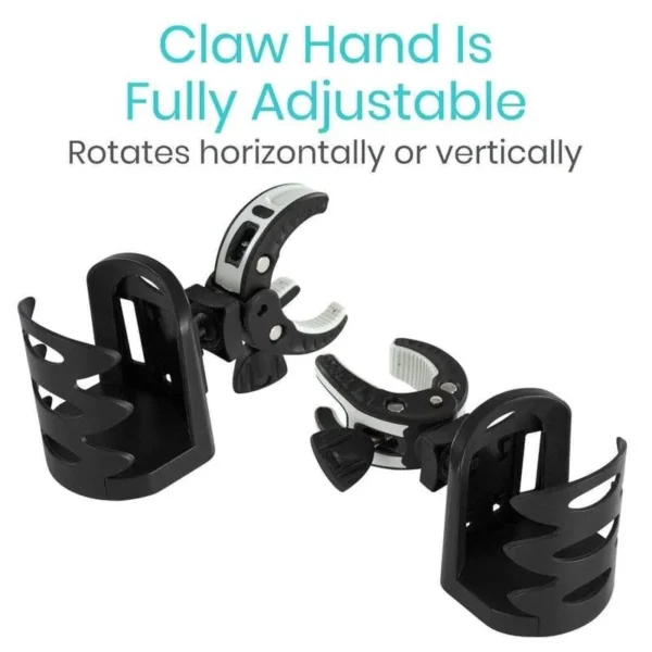 A claw hand is fully adjustable.