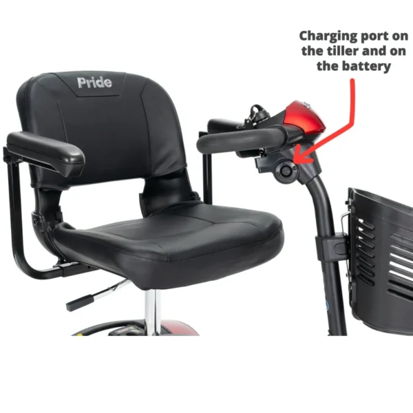 A chair with the seat and back rest removed.