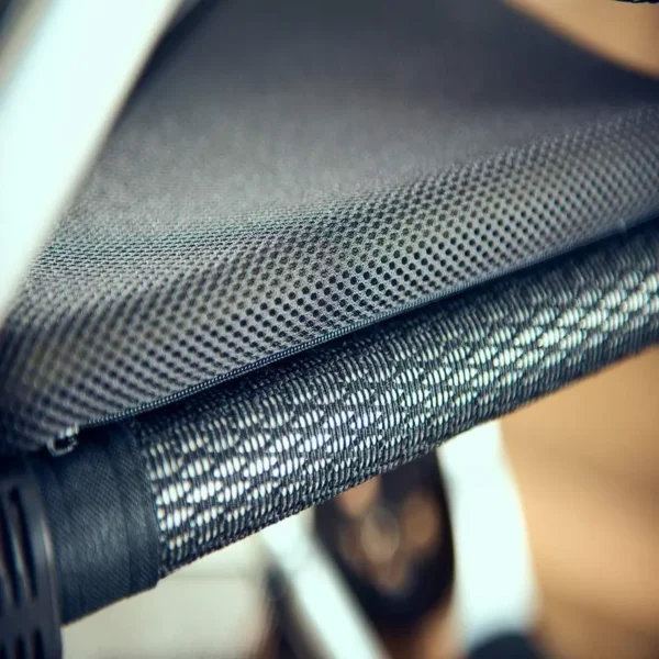 A close up of the handle bar on a bicycle.